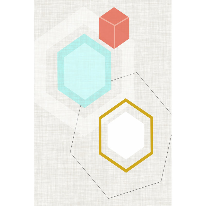 Mod Geometry I by Jarman Fagalde - Wrapped Canvas Print, 30cm H x 20cm W