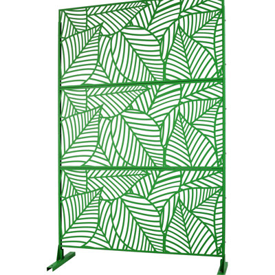 Écran d'intimité en métal 76 po x 48 po, pour l'extérieur et l'intérieur - terrasse, écran décoratif de jardin H 76 po, matériau de patio