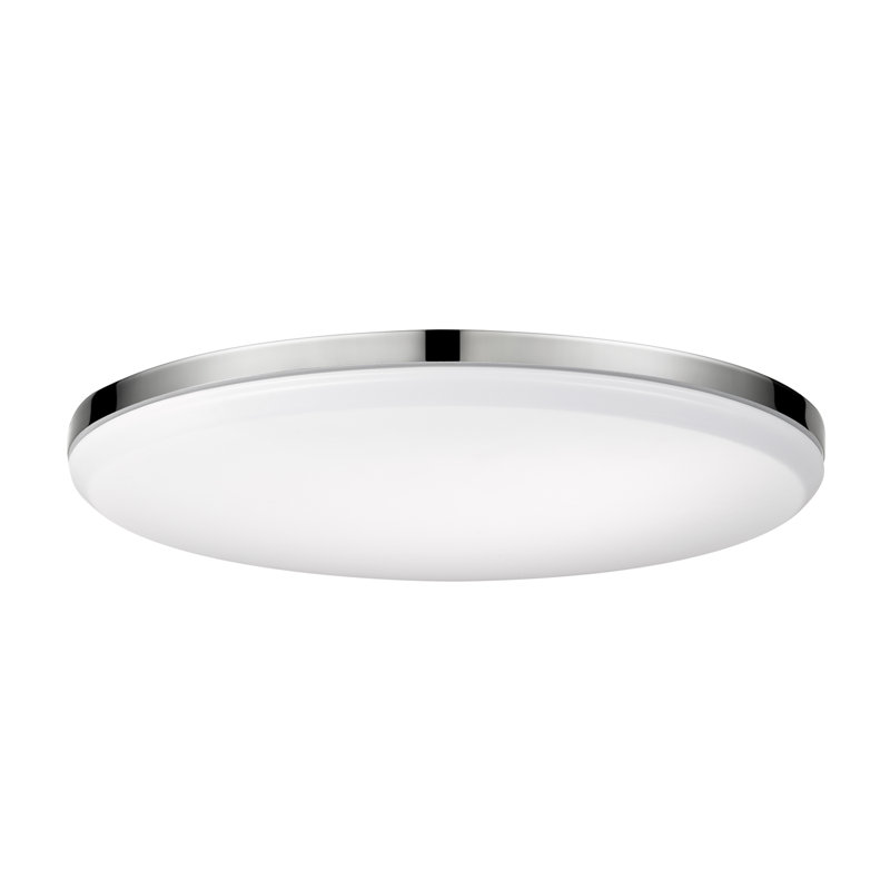 Creissant LED Flush Mount, Chrome