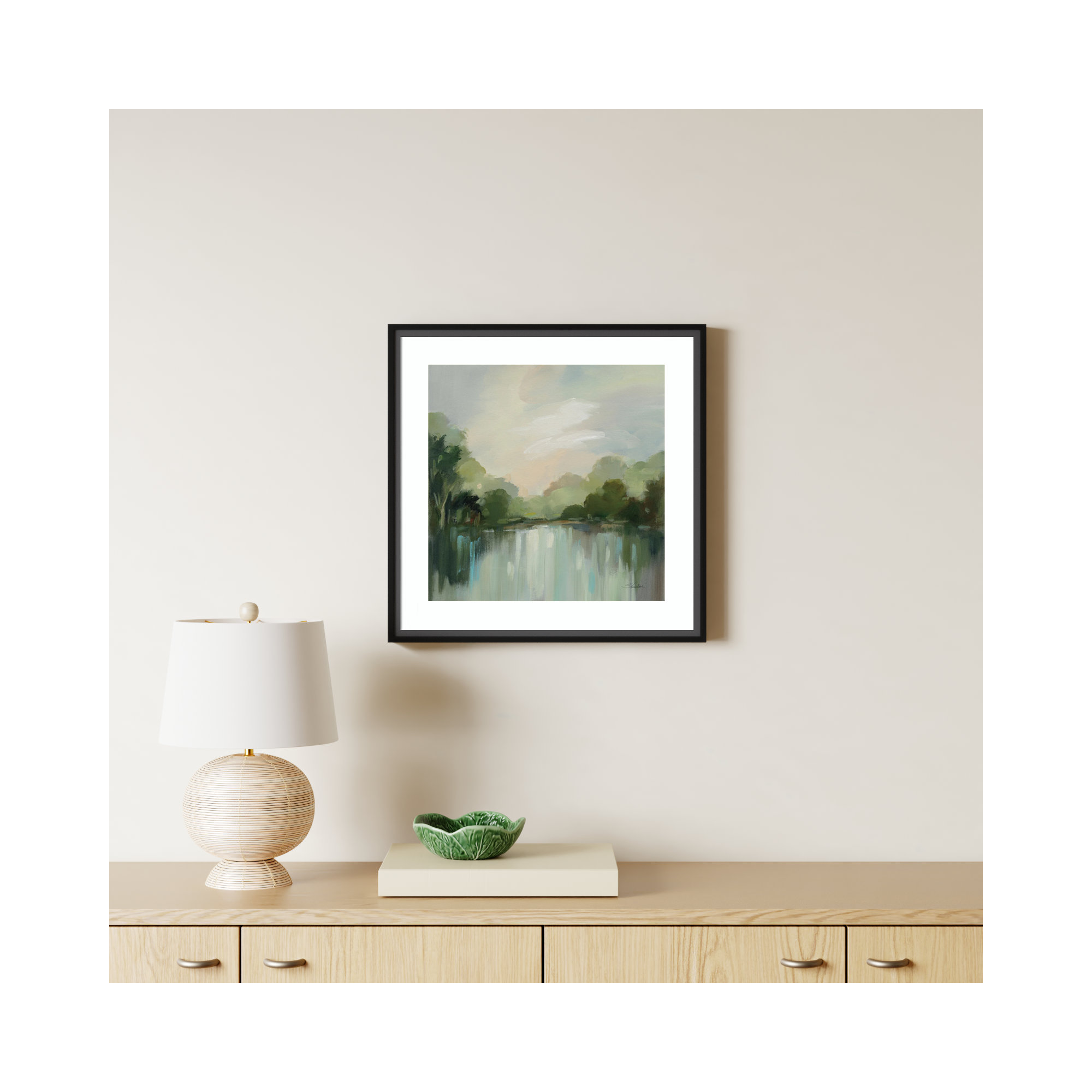 Cool Spring Day by Silvia Vassileva, Gray, 21" H x 21" W