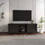 Meuble télé avec console multimédia et portes