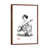 Classic Brown Wood Framed