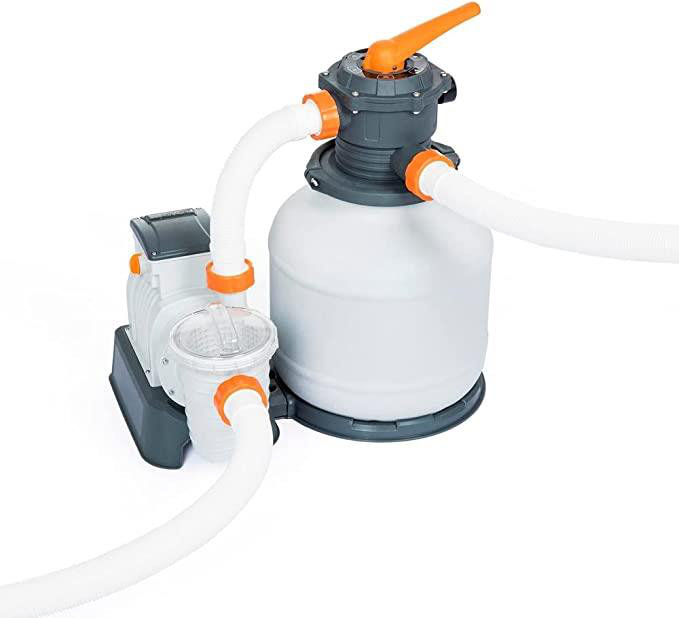 Bestway Flowclear 2000 Gallon Sand Filter Pump with Built-In Timer and Dispenser