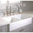 Turner Crisp White Fireclay 33" Double Bowl Farmhouse Apron Front Undermount Kitchen Sink