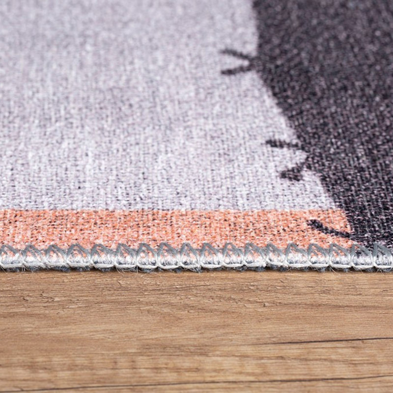Premium Machine Washable Carpet, 4.6 x 6.2 Feet, 100% Polyester, 1850 g/m² | Pile Height: 0.2 Inches | Eco-Friendly Recycled Poly Cotton Underside | Perfect for Living Room, Bedroom, and High-Traffic Areas
