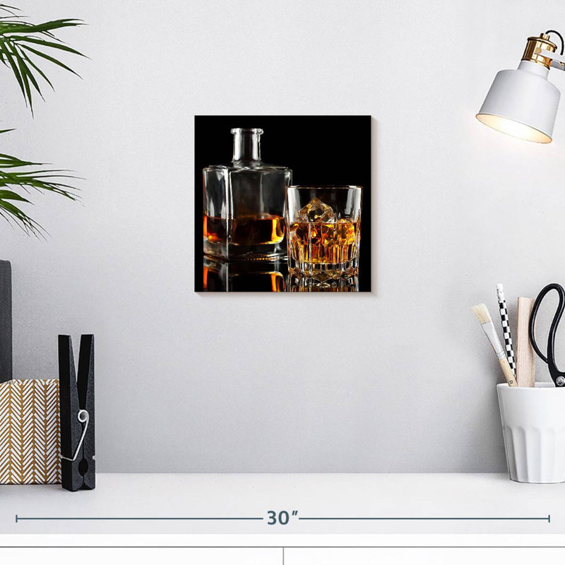 Yarlin Whiskey Decanter Set, 10" H x 10" W