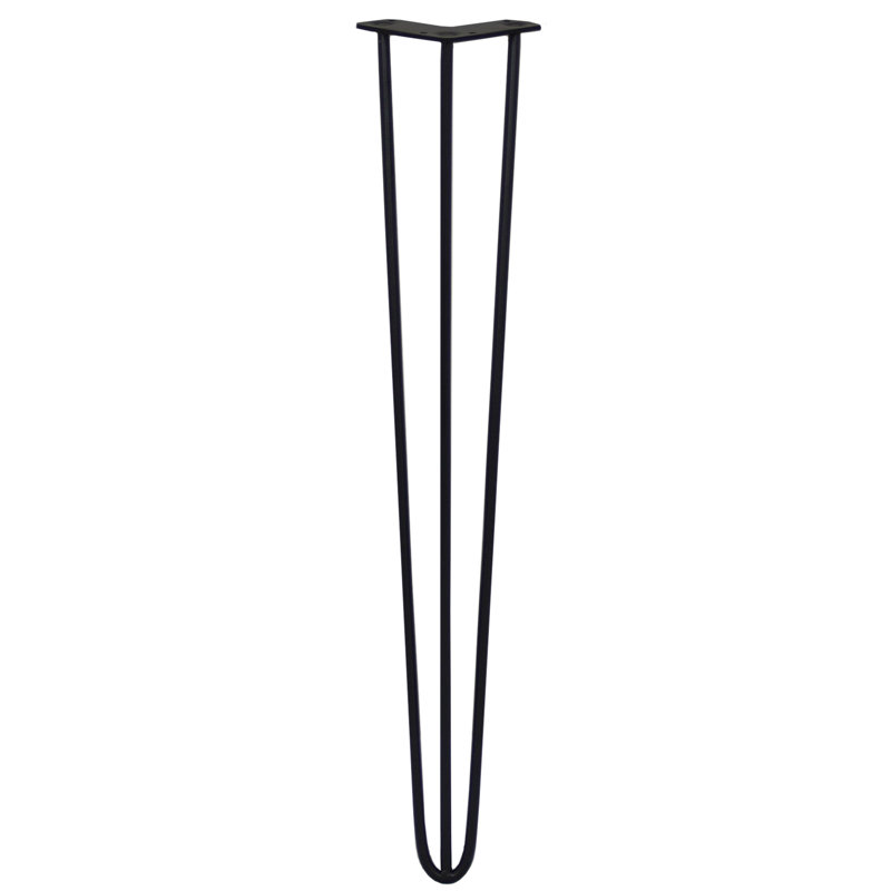 Styer Table Leg, 71cm H x 11cm W x 8cm D, Black
