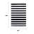 Geo Striped Modern Outdoor Camping Rug - Waterproof, Fade Resistant, Reversible - Recycled Plastic - Camping RV Patio Glamping Deck Pool - Brittany Black/White-371980336