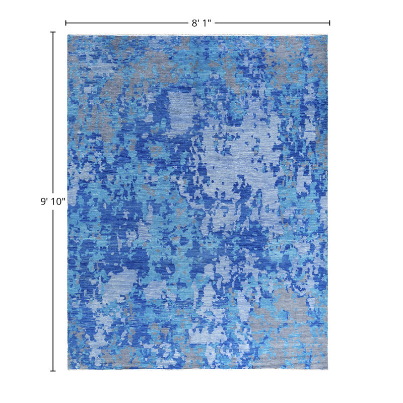 Overdyed One-of-a-Kind 8' 1" X 9' 10" Hand Knotted Area Rug