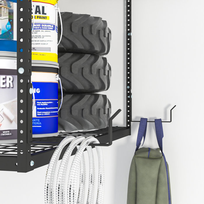 Rebrilliant Marzio Steel Height -Adjustable Ceiling Mounted Rack ...