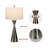 Warrnambool 28.25" H Metal Table Lamps with Crystal Accent and Linen Shades -882199694