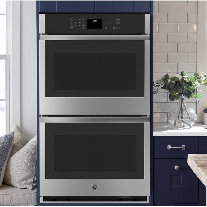 GE Smart Appliances Smart Built-in 30" Self-Cleaning Electric Double Wall Oven, Stainless Steel