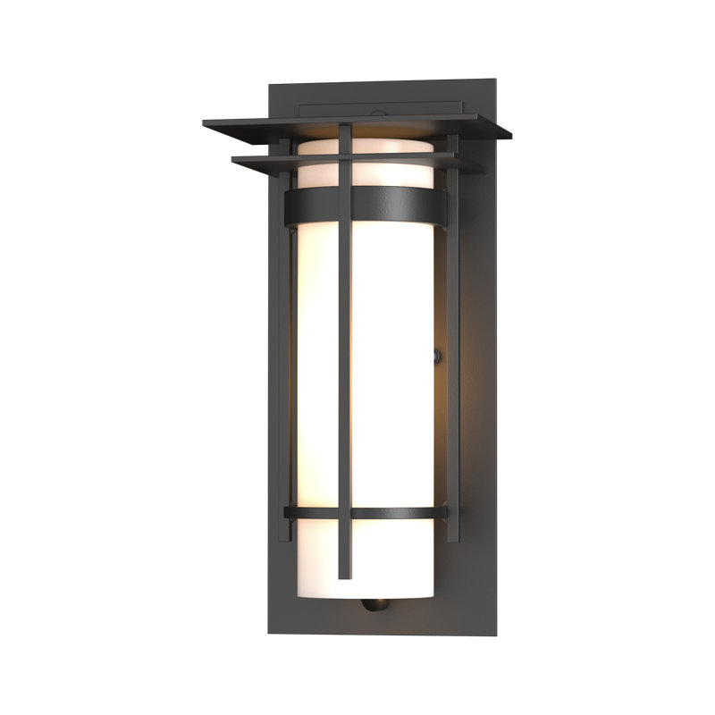 Banded 1 - Bulb Outdoor Flush Mount, Coastal Black, 12.5" H x 6" W x 4.7" D