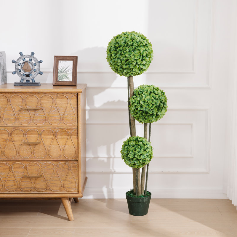 Topiaire faux buis en pot