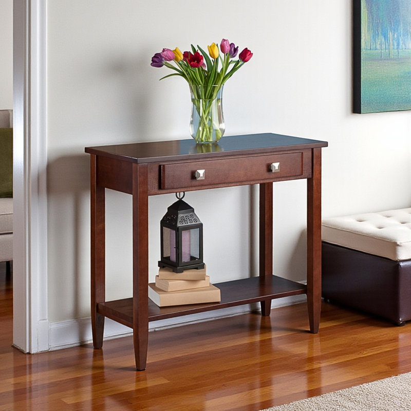 Console à 1 tiroir avec fini brun Arden, H 29,81 po x l 33,78 po x P 15,44 po