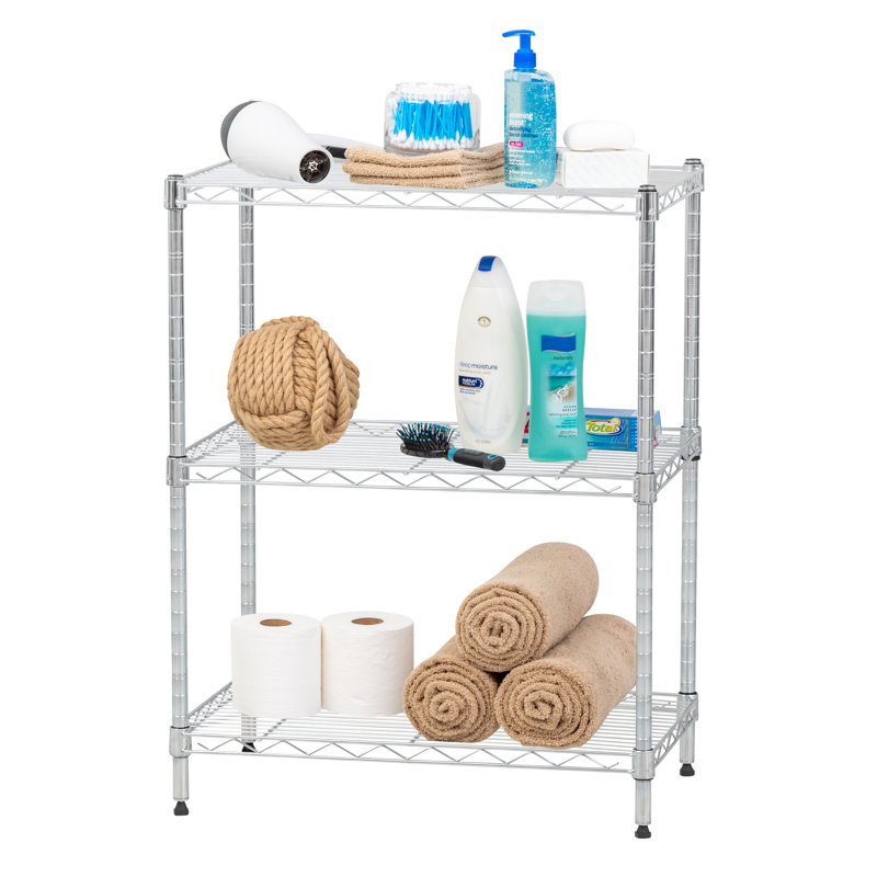 Support de rangement ajustable en chrome de 24 po de hauteur IRIS