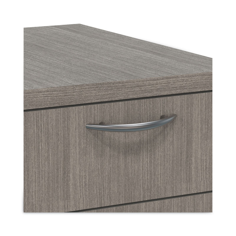Gray Mobile 3-Drawer Lockable Legal Size Pedestal Cabinet