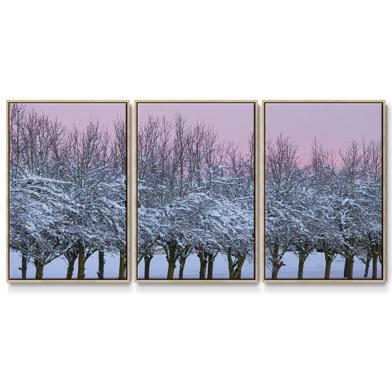 Winter's Beauty, 3 pièces, H 40 po x l 78 po x P 2 po, Naturel