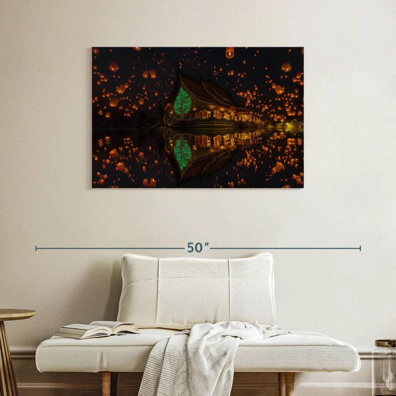 Adella Sirindhorn Temple Lanterns, 26" H x 39" W
