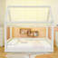 Full Upholstered Daybed with LED Light-1558805496