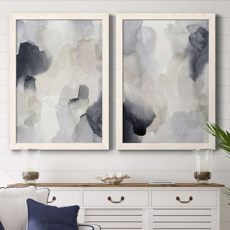 Earl Grey Tea I - ensemble de 2 reproductions d'art sur toile, Toile blanche encadrée, H 31,5 po x l 47 po x P 1,5 po