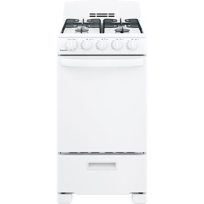 20"" 2.3 cu. ft. Freestanding Gas Range -  Hotpoint, RGAS200DMWW