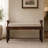 Spindle Cushioned Entryway Bench