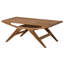 Solid Wood Cross Legs Coffee Table