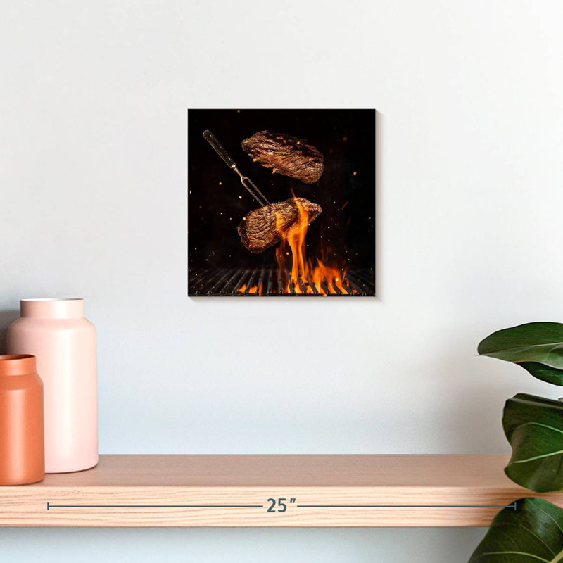Bifteck grillé à la flamme Yarlin, H 10 po x l 10 po