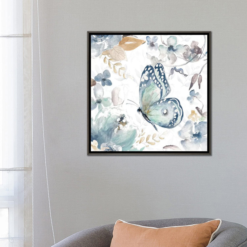 «Butterfly Beauty I» par Patricia Pinto - reproduction d'art, H 26 po x l 26 po x P 1,5 po, Pas de tapis