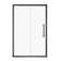 44 to 48 in. W X 72 in. H Single Sliding Semi-Frameless Shower Door with 1/4 in. (6mm) Clear Tempered Glass
