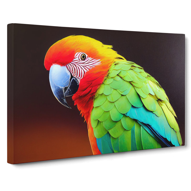 Parrot Portrait Vol.3 - Wrapped Canvas, 35cm H x 50cm W x 3cm D