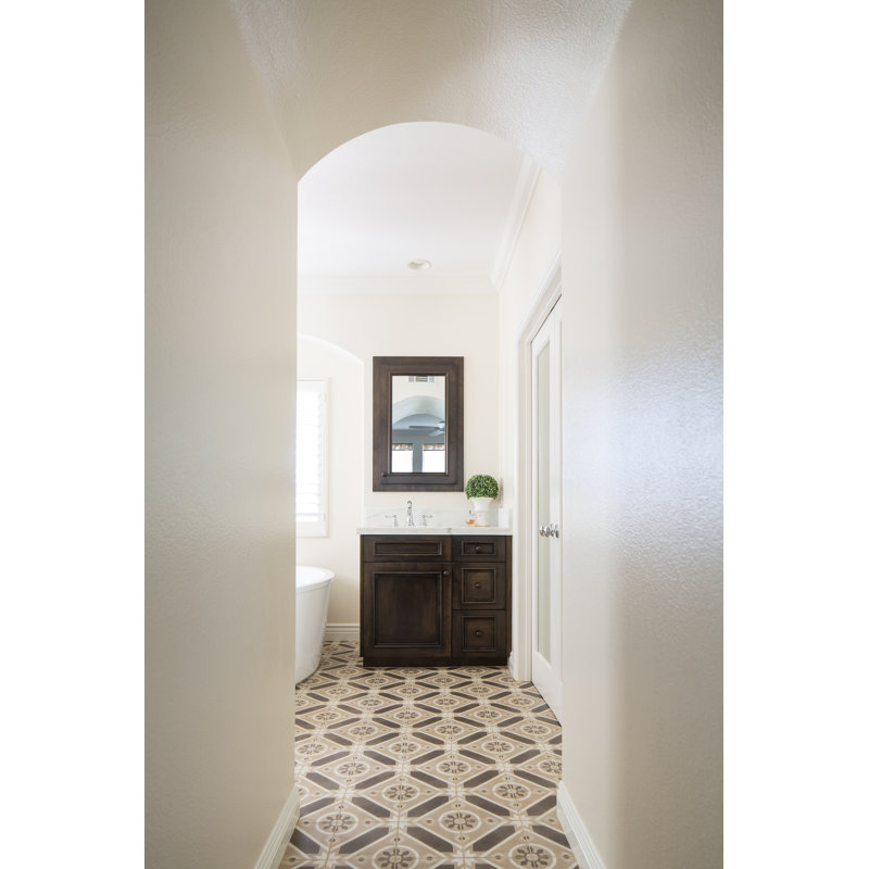 Enchante Decorative 8" x 8" Porcelain Field Tile in Splendid