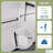 KeepTech Semi-Frameless Double Sliding Shower Door, 44"-48"W x 72"H, 1/4" (6mm) SGCC Tempered Glass, -114270230