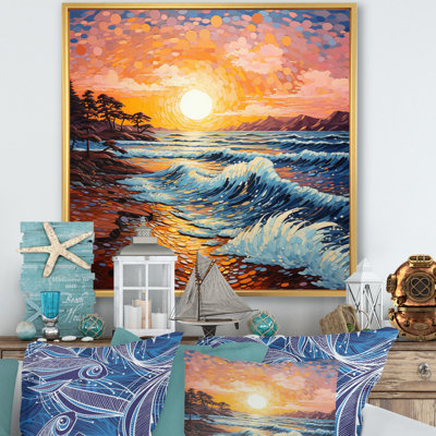 Beach Golden Sands Pointillism II