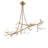 12 - Light Steel Dimmable Modern Linear Chandelier