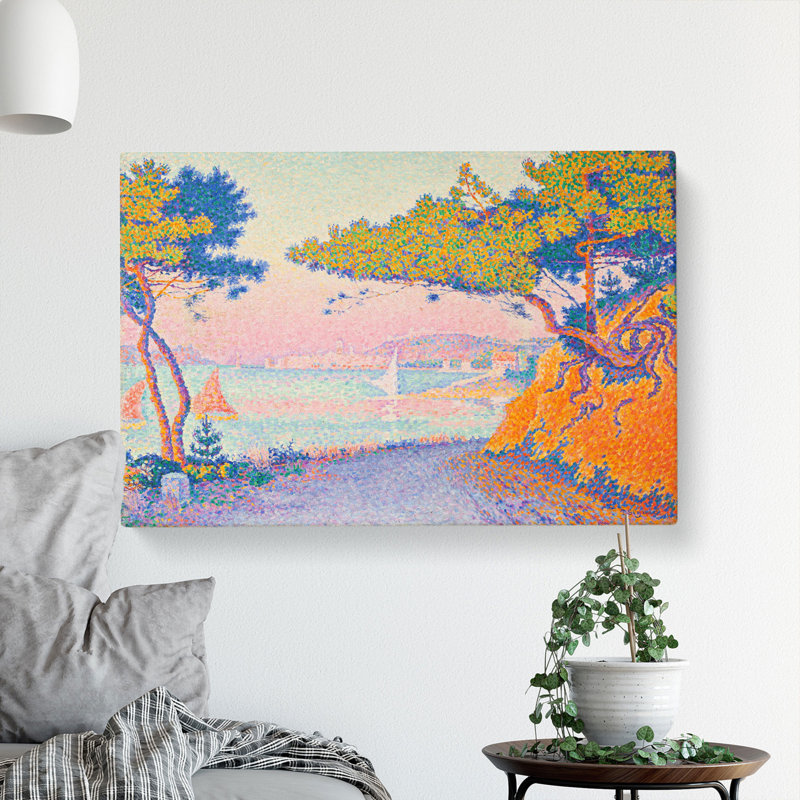 Golfe Juan by Paul Signac - Wrapped Canvas Painting, 35cm H x 50cm W x 3cm D