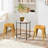 Counter Stool Set Of 2,18" Industrial Stackable Metal Bar Stools, Backless Metal Dining Chairs For Indoor Outdoor Kitchen Classroom-1236010540-1213110269