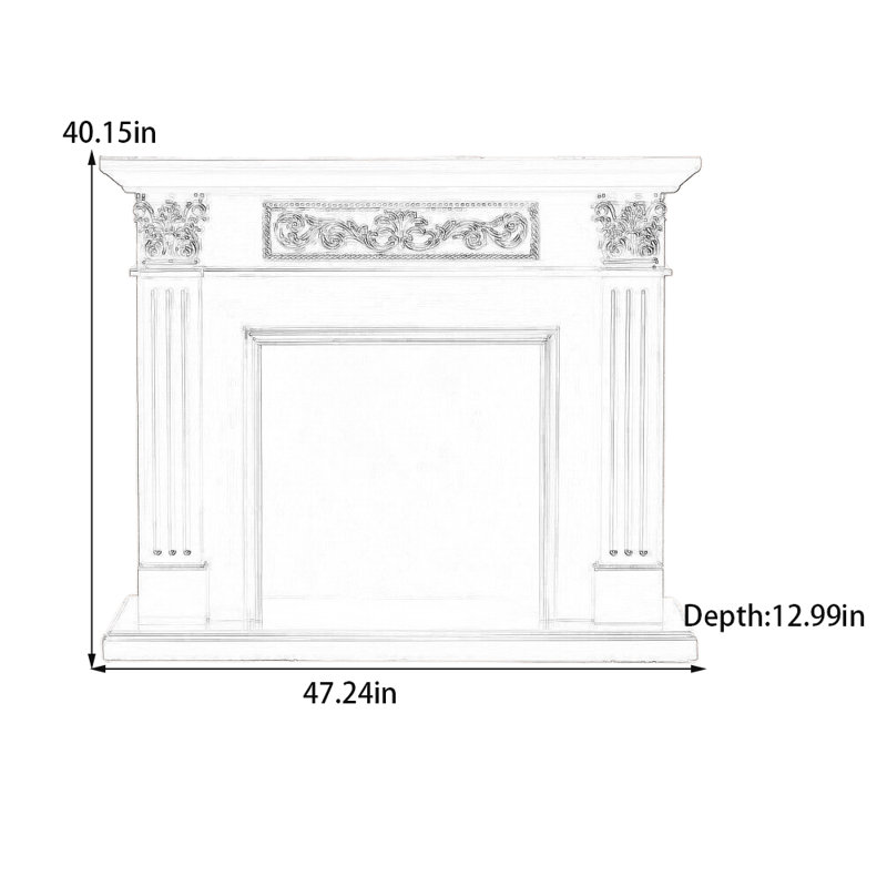 Foyer de sculpture tridimensionnel, Brun, H 40,15 po x l 47,24 po x P 12,99 po