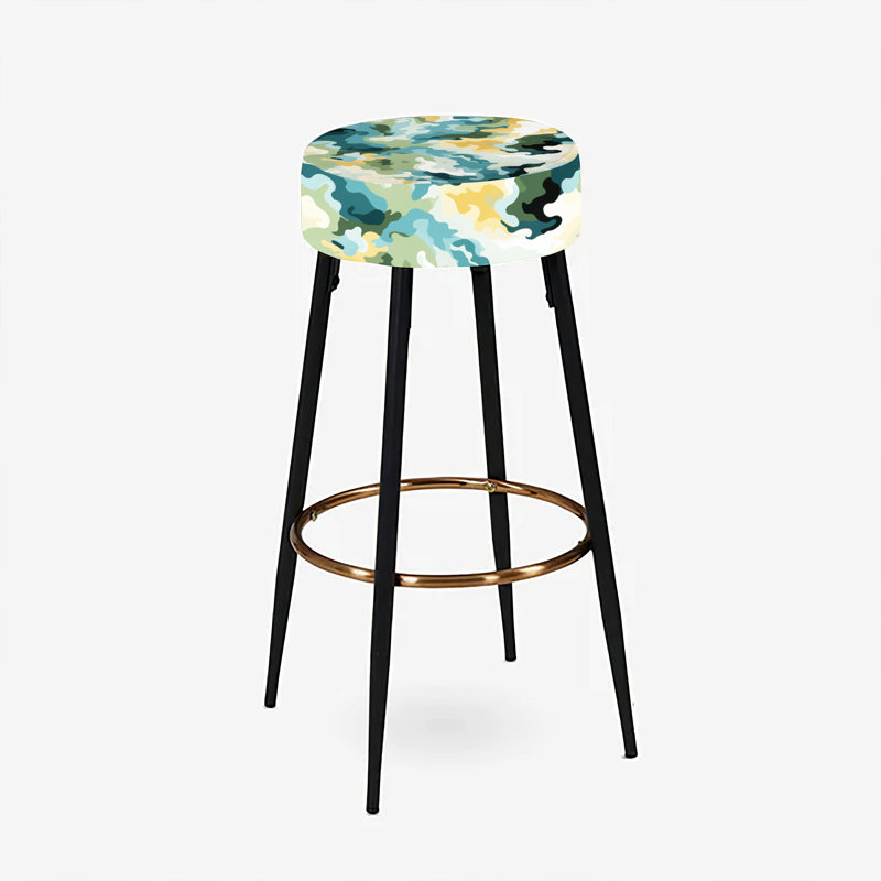 Strassen - Ensemble de 2 tabourets de bar camouflage