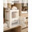 Storage Bins With Lids, Decorative Boxes With Clear Window For Clothes, Fabric Collapsible Baskets For Closet Organization, Large, Beige, 3 Packs
