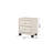 Sophia Modern Style Crystal Tufted 2-Drawer Nightstand Upholstered With Velvet Fabric Made With Wood In Cream-1868361164