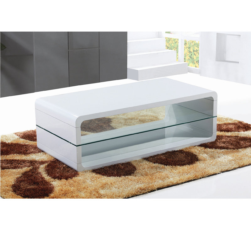 Ignmar Solid Coffee Table with Storage, White