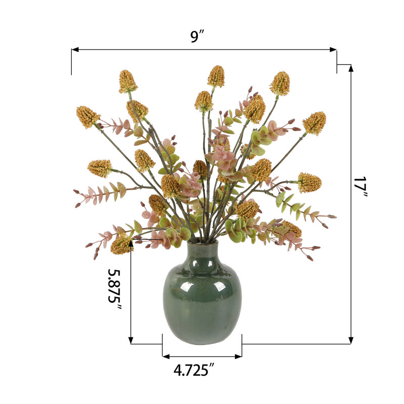 Fall Leaf Arrangement in Vase