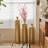 Cory-Lee Handcrafted Metal Floor Vase with Golden Scales, Large Flower Vase(Set Of 3)