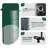 Adjustable 12" Rectangular High Pressure Dual Shower Head with 6-Spray Handheld Shower with Filter