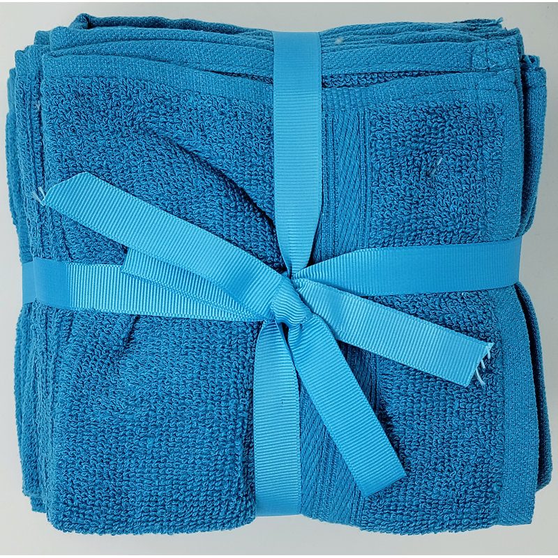 Genata Cotton Washcloth, Seafoam