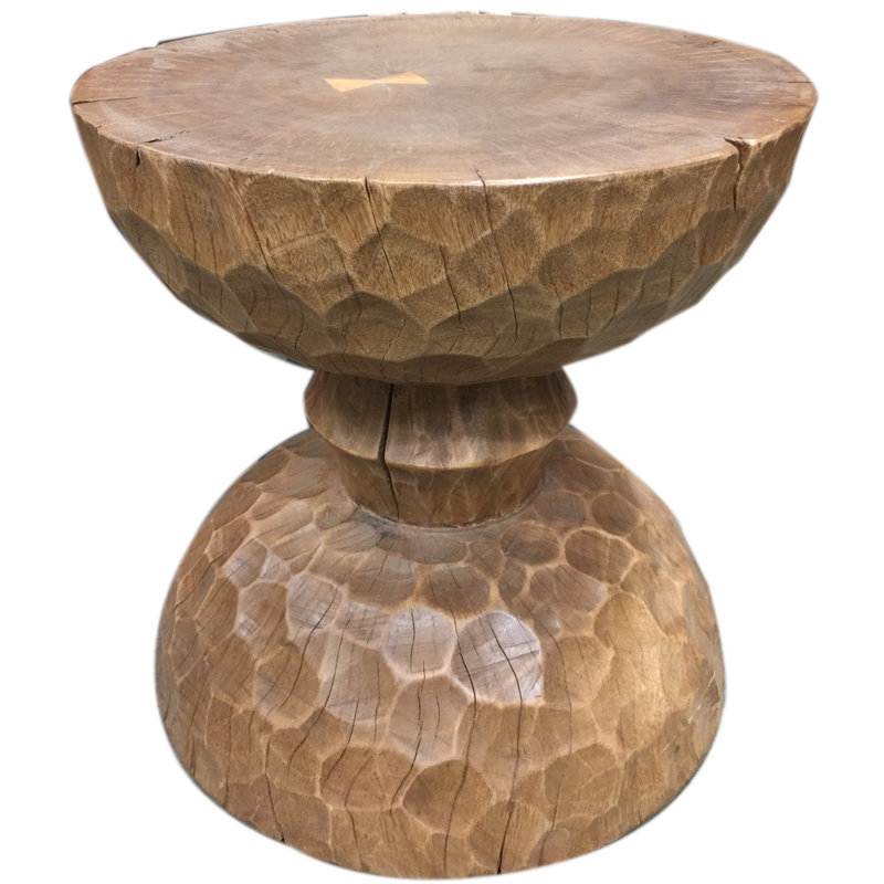 Table de bout en verre ciselé Colinton
