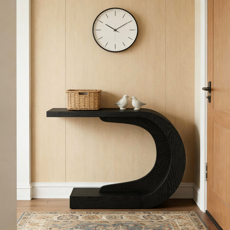 Élégante table de couloir (table basse incluse)