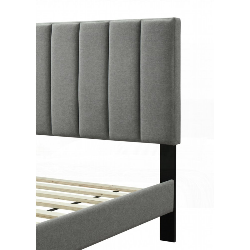 Twin Sized Bed in a Box with USB and Channel Design Headboard, No Box Spring Needed